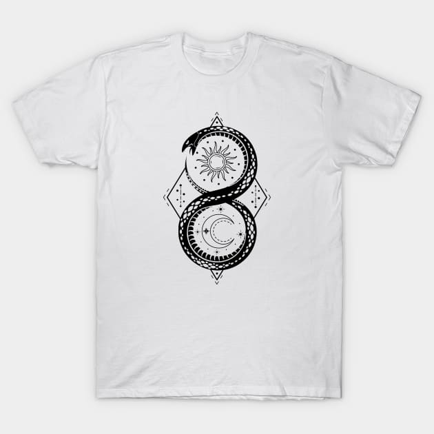 Ouroboros | Pagan Symbol T-Shirt by CelestialStudio